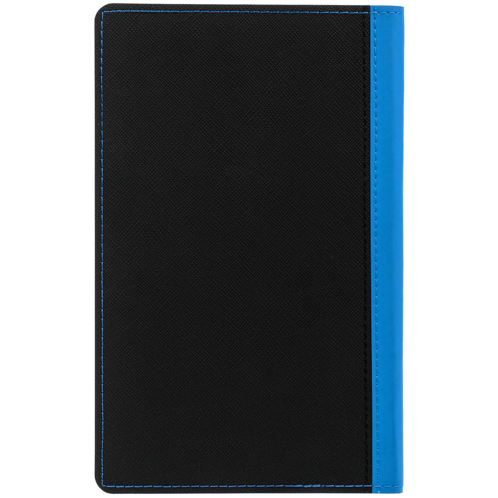 Ежедневник Nice Twice, недатированный, черный с голубым / Миниатюра WWW (1000)