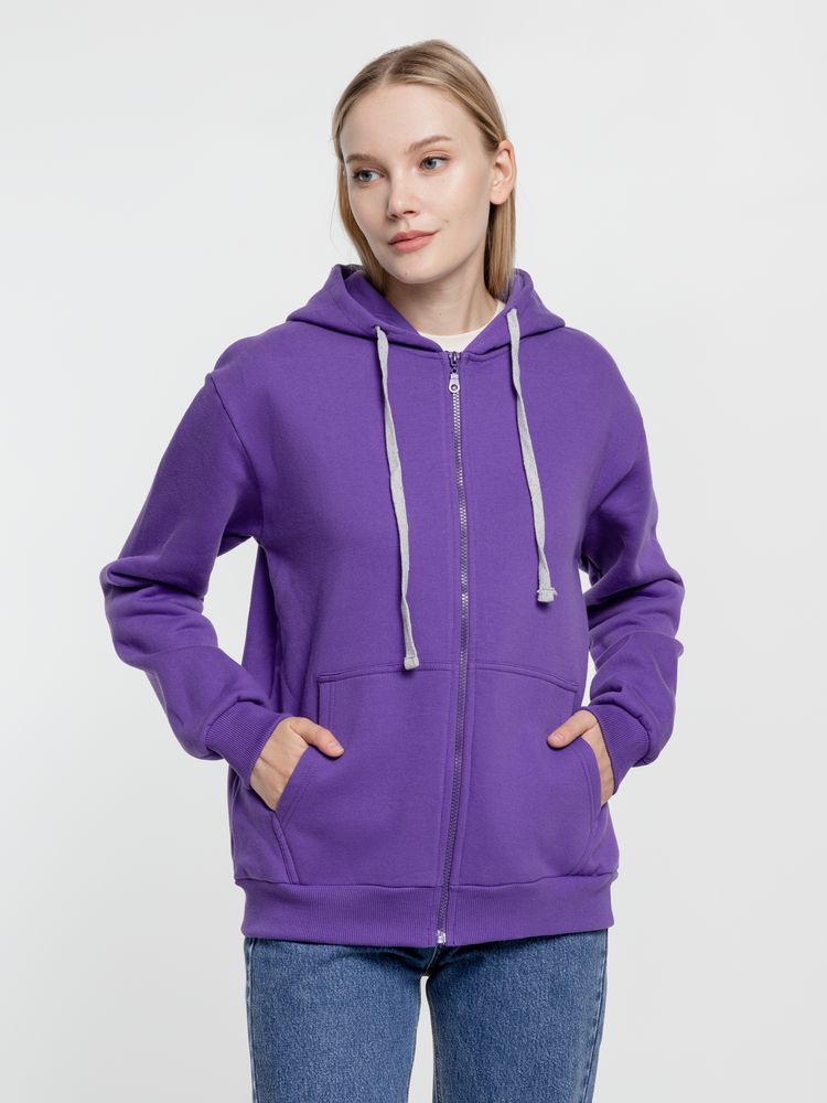 Толстовка на молнии с капюшоном Siverga Heavy, фиолетовая / Миниатюра WWW (1000)