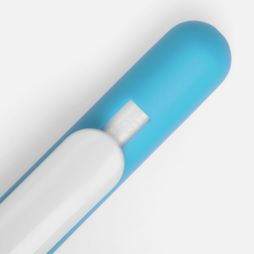 Ручка шариковая Swiper Soft Touch, голубая с белым / Миниатюра WWW (1000)