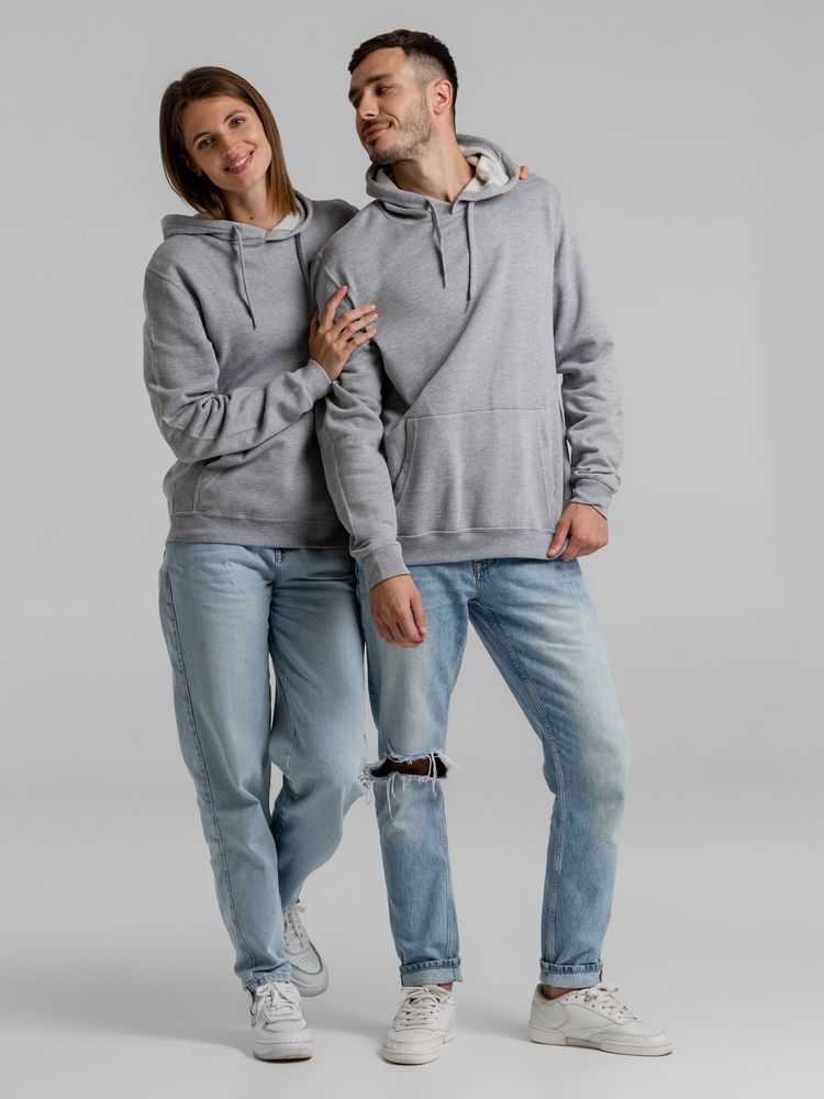 Толстовка с капюшоном Snake II серый меланж / Миниатюра WWW (1000)