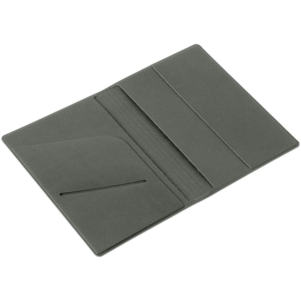 Обложка для паспорта Devon, серая / Миниатюра WWW (1000)