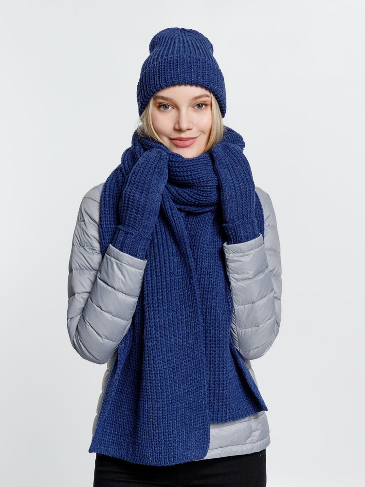 Шарф Nordkyn, синий меланж / Миниатюра WWW (1000)