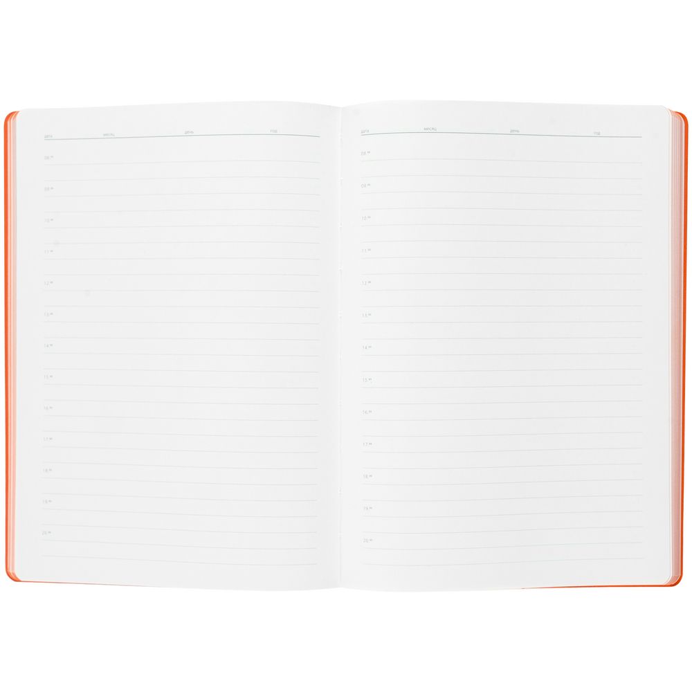 Ежедневник Flexpen, недатированный, серебристо-оранжевый / Миниатюра WWW (1000)