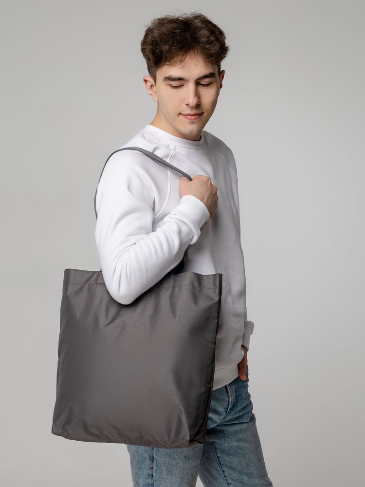 Шопер Sensa, серый с синим / Миниатюра WWW (1000)