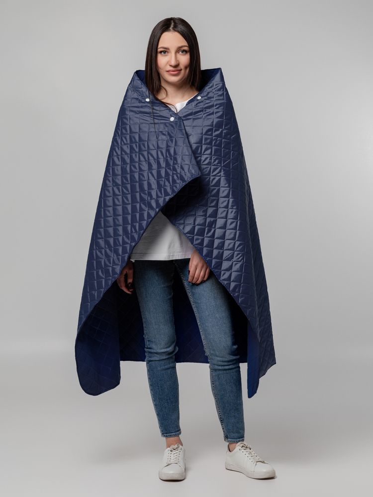 Плед-пончо для пикника SnapCoat, синий / Миниатюра WWW (1000)