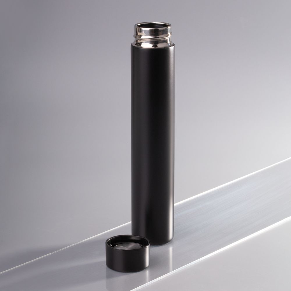 Термобутылка Metropolis, черная / Миниатюра WWW (1000)