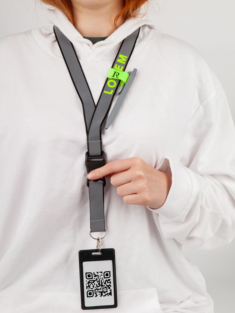 Лента светоотражающая Interlevel, зеленая с серым / Миниатюра WWW (1000)