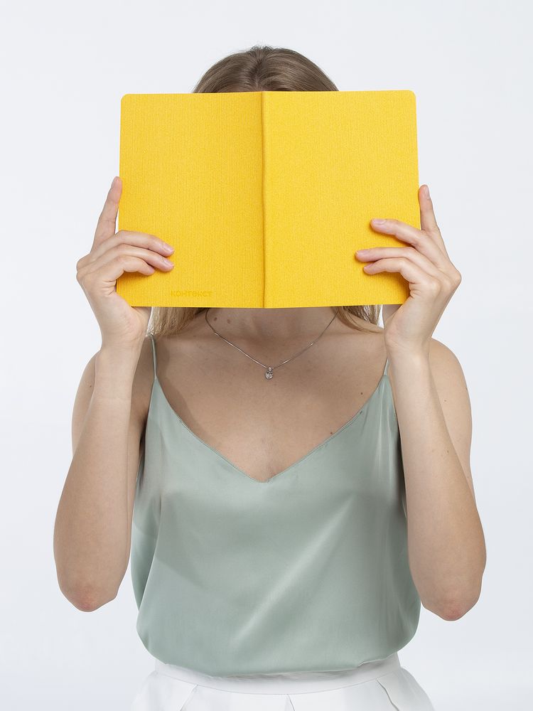 Ежедневник Ridge, недатированный, желтый / Миниатюра WWW (1000)