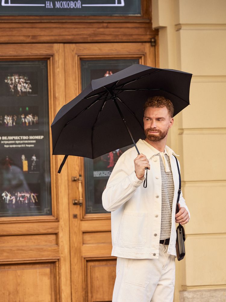 Зонт складной Easy Close, черный / Миниатюра модельного (1000)