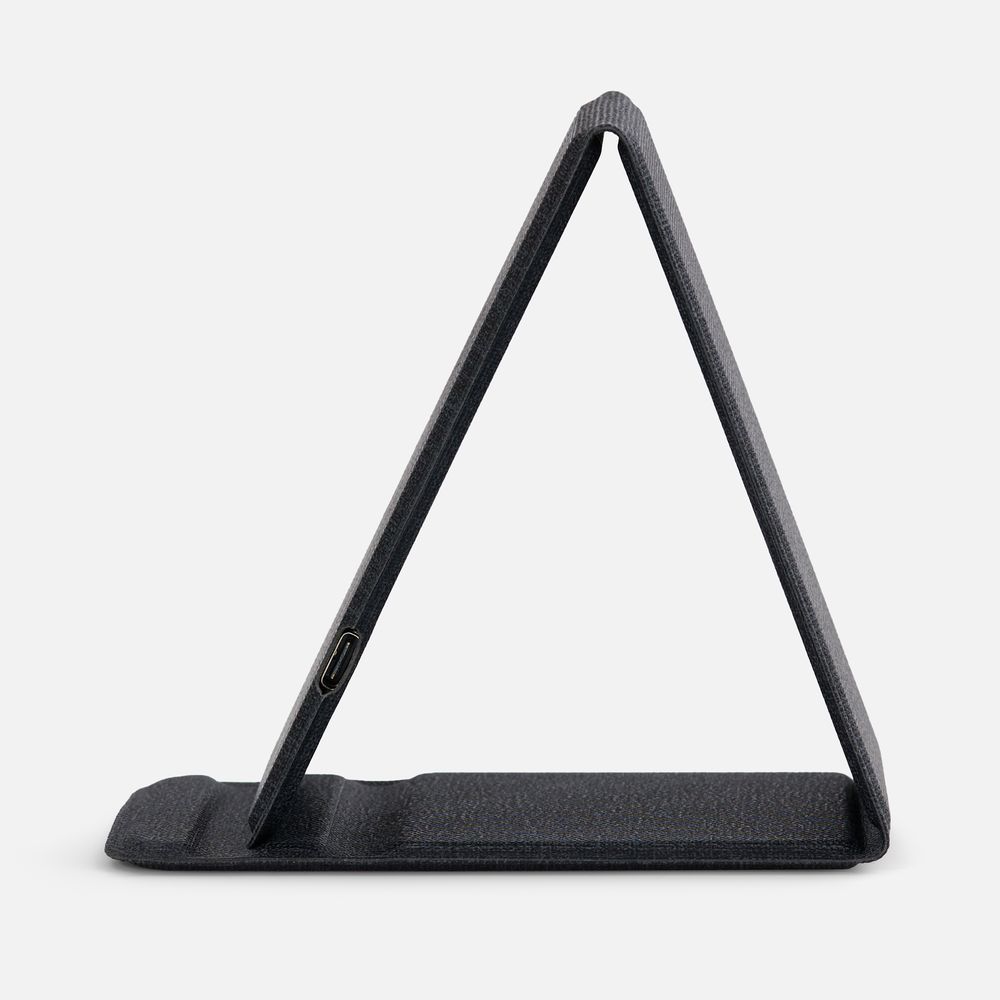 Подставка для смартфона с беспроводной зарядкой Kickstand, серая / Миниатюра WWW (1000)