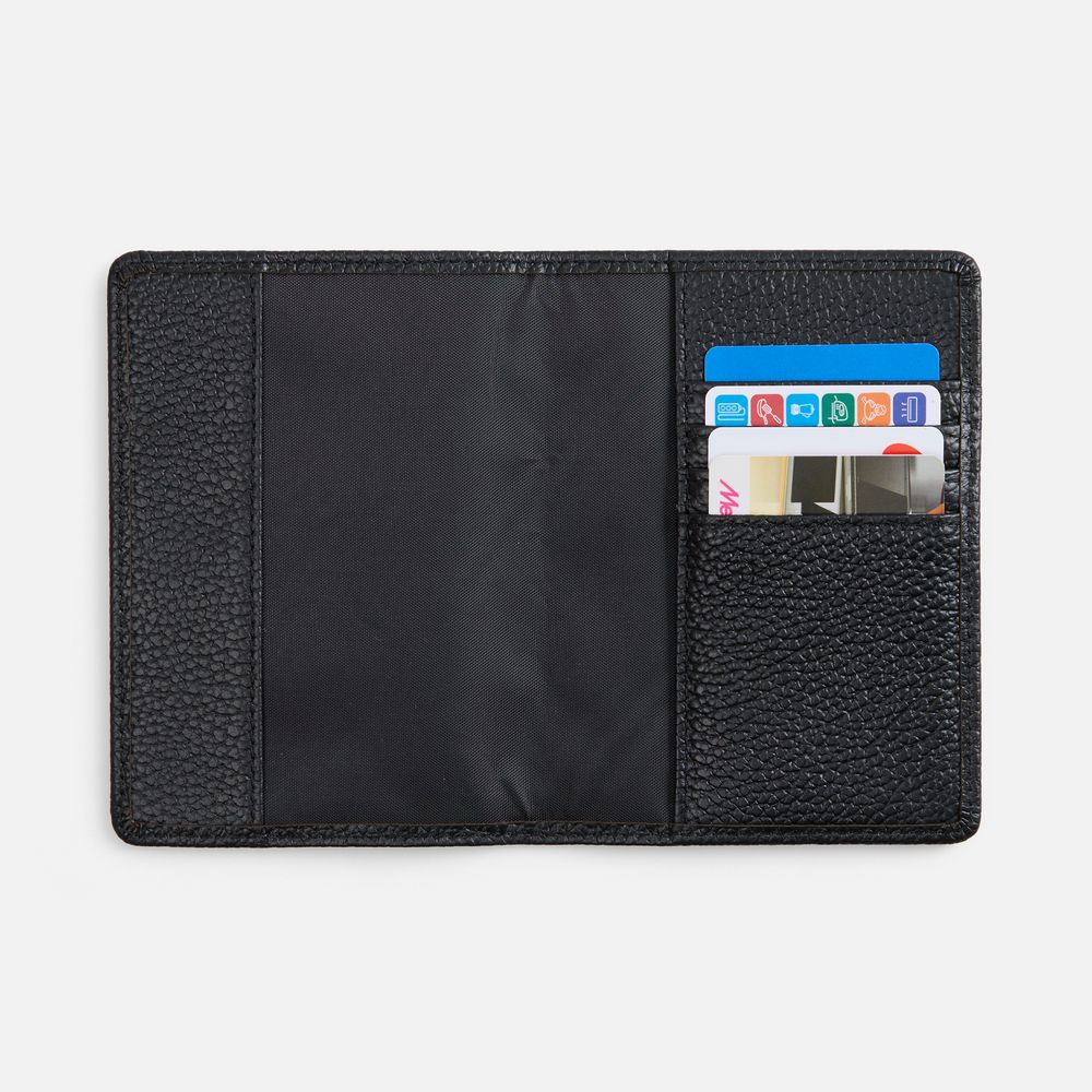 Обложка для паспорта Unison, черная / Миниатюра WWW (1000)