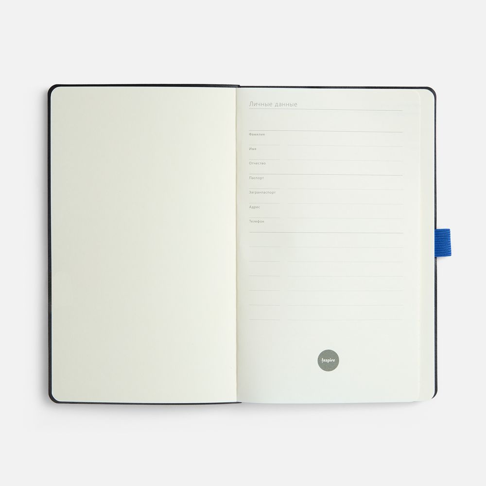 Ежедневник Lungo, недатированный, синий / Миниатюра WWW (1000)