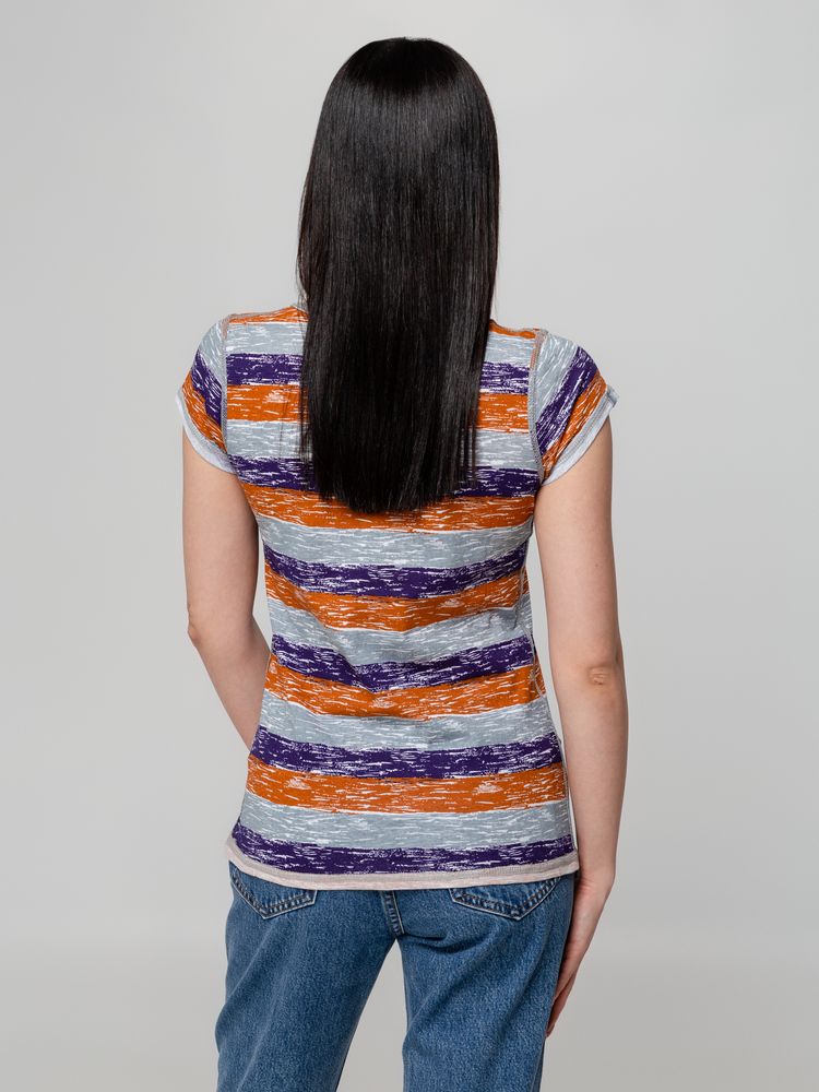 Футболка женская Rayet Lady двусторонняя, оранжевая с фиолетовым / Миниатюра WWW (1000)