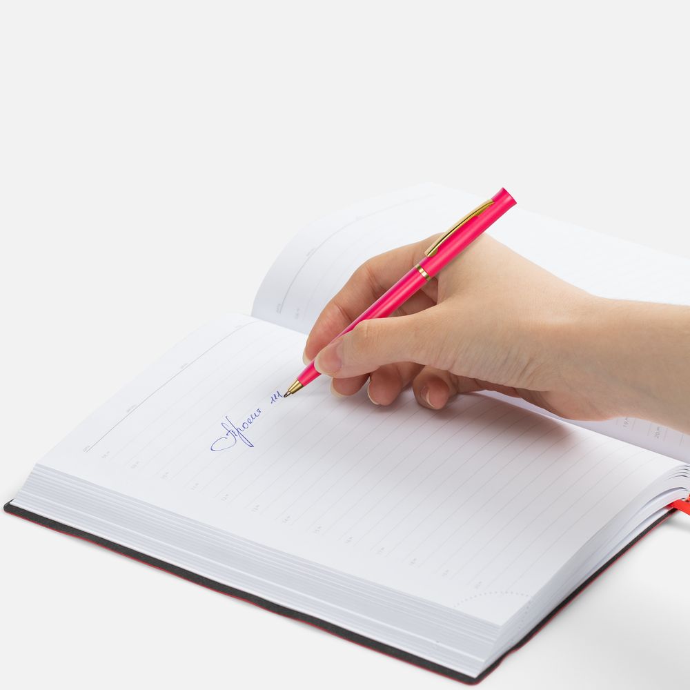 Ручка шариковая Euro Gold, розовая / Миниатюра WWW (1000)