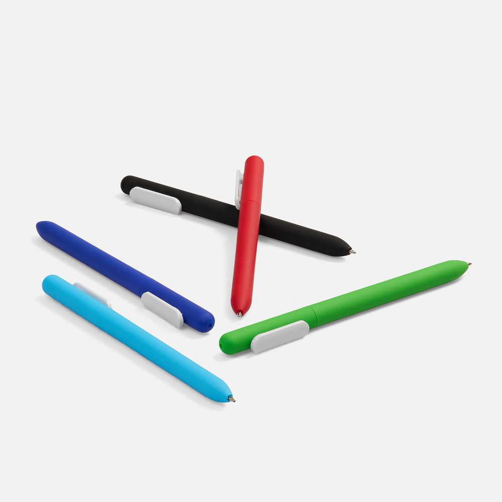 Ручка шариковая Swiper Soft Touch, черная с белым / Миниатюра WWW (1000)