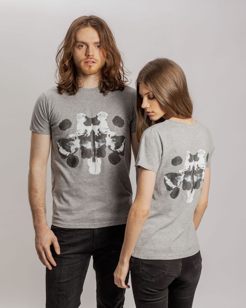 Футболка мужская «Подсознательность», серый меланж / Миниатюра WWW (1000)