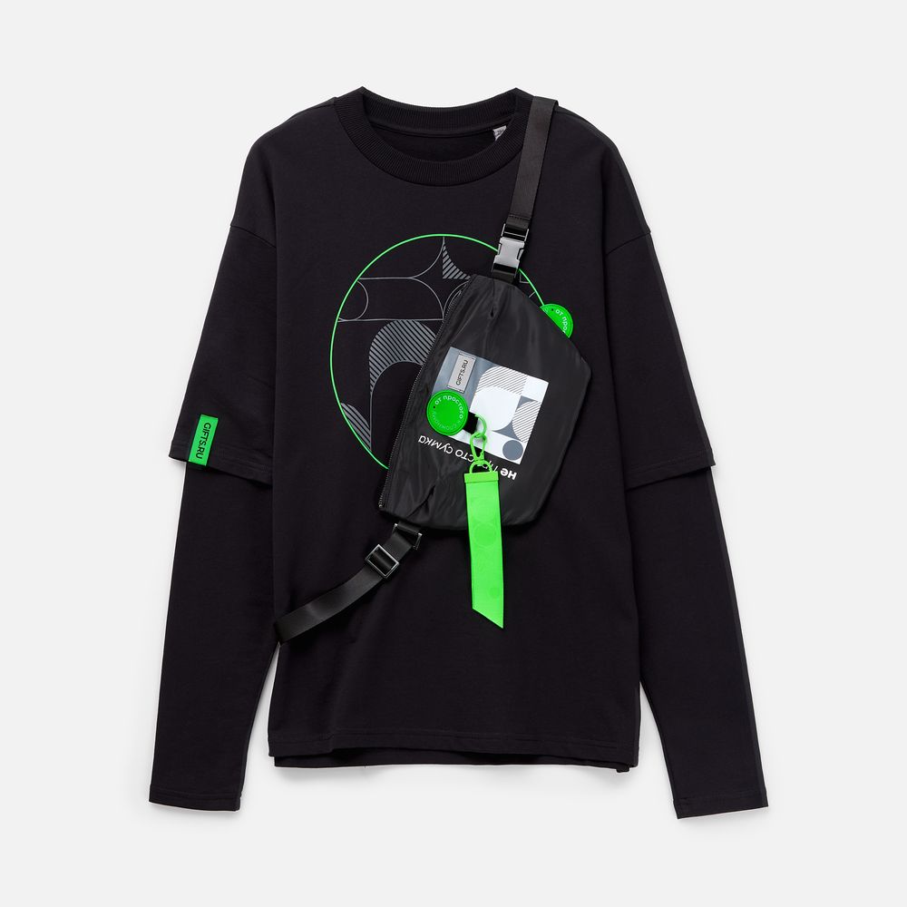 Лейбл из ПВХ Dzeta Round, M, зеленый неон / Миниатюра нанесения (1000)