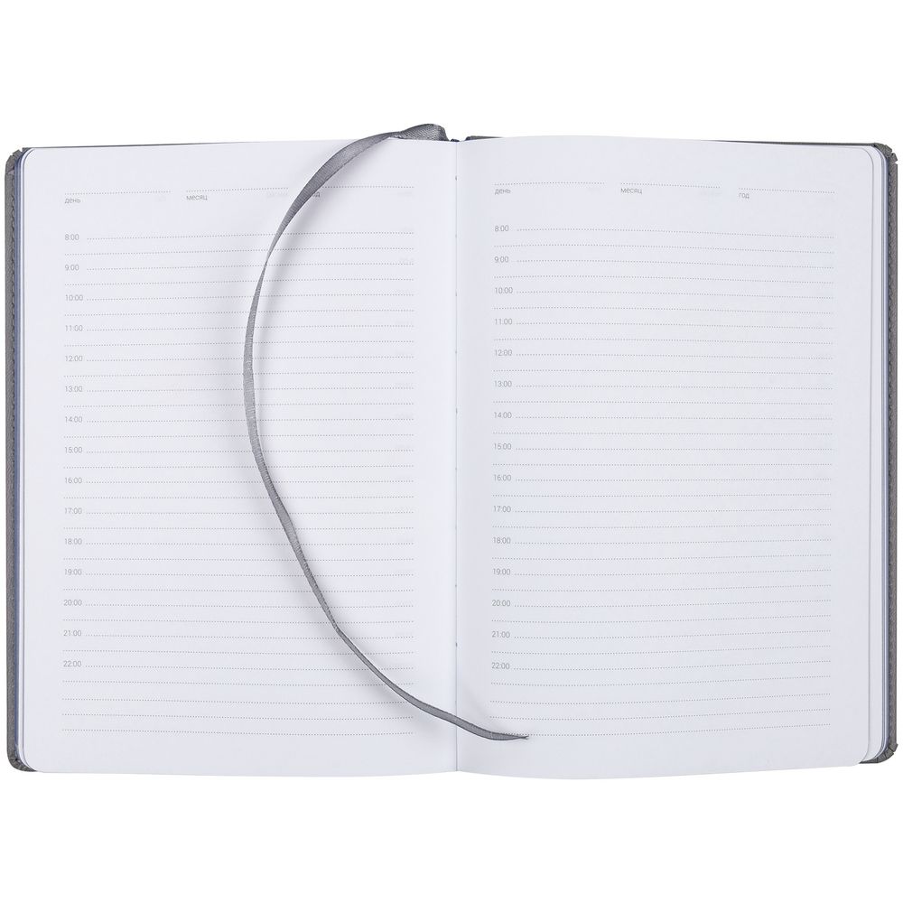 Ежедневник Spain, недатированный, серый с синим / Миниатюра WWW (1000)