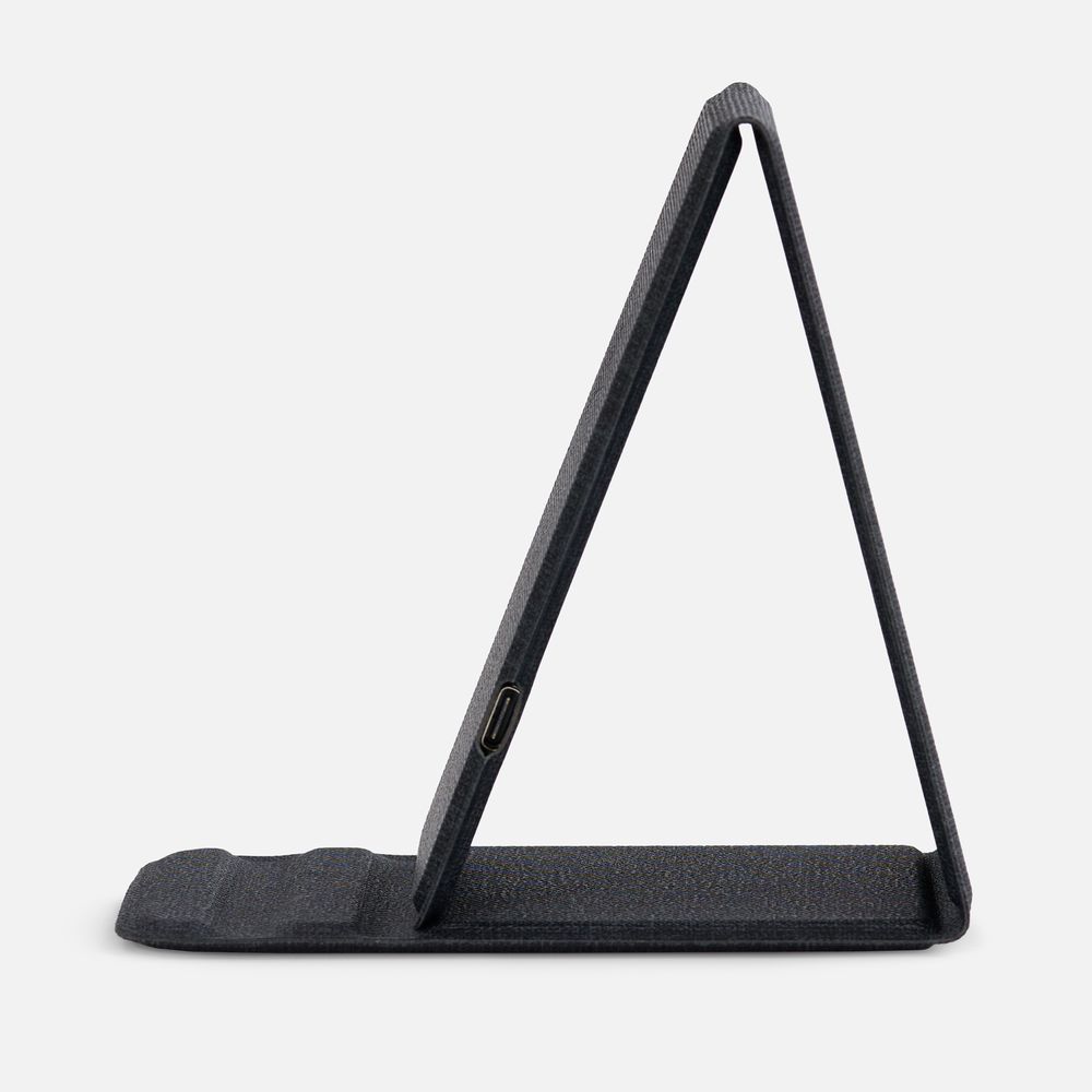 Подставка для смартфона с беспроводной зарядкой Kickstand, серая / Миниатюра WWW (1000)