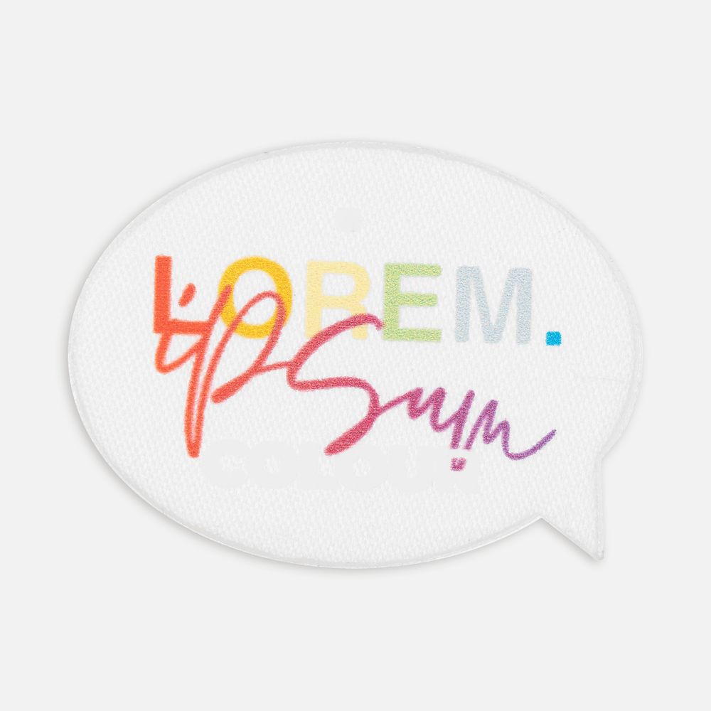 Наклейка тканевая Lunga Bubble, M, белая / Миниатюра WWW (1000)