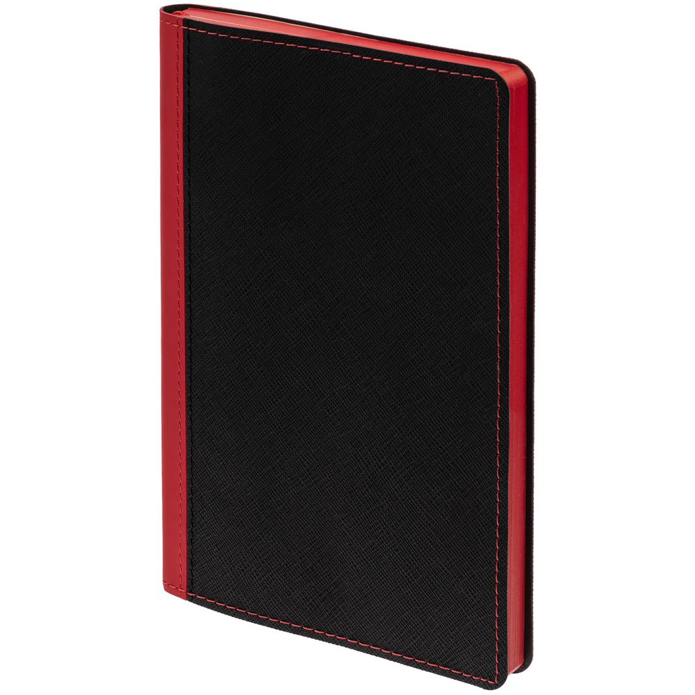 Ежедневник Nice Twice, недатированный, черный с красным / Миниатюра WWW (1000)