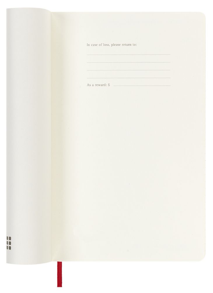 Еженедельник Moleskine Classic Soft Large, красный / Миниатюра WWW (1000)