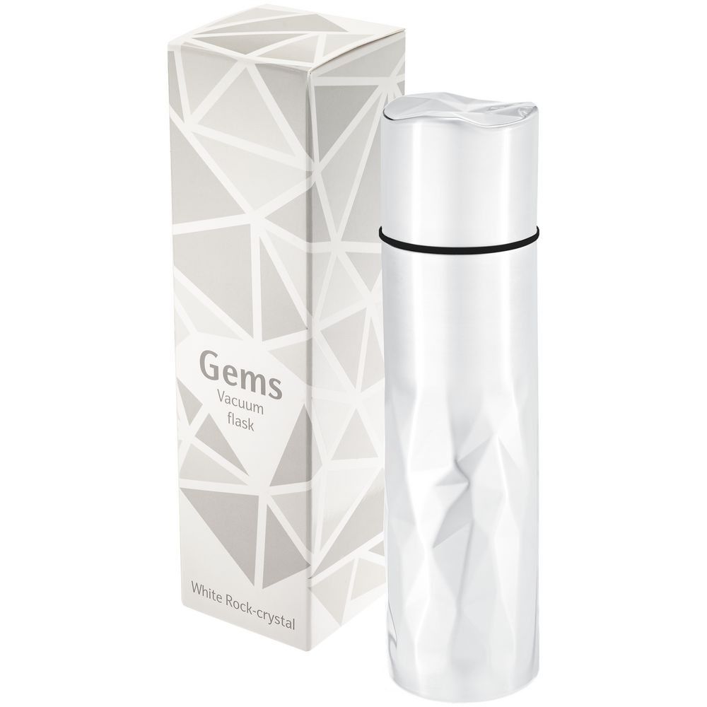 Термос Gems White Rock Сrystal, белый горный хрусталь, уценка / Миниатюра WWW (1000)
