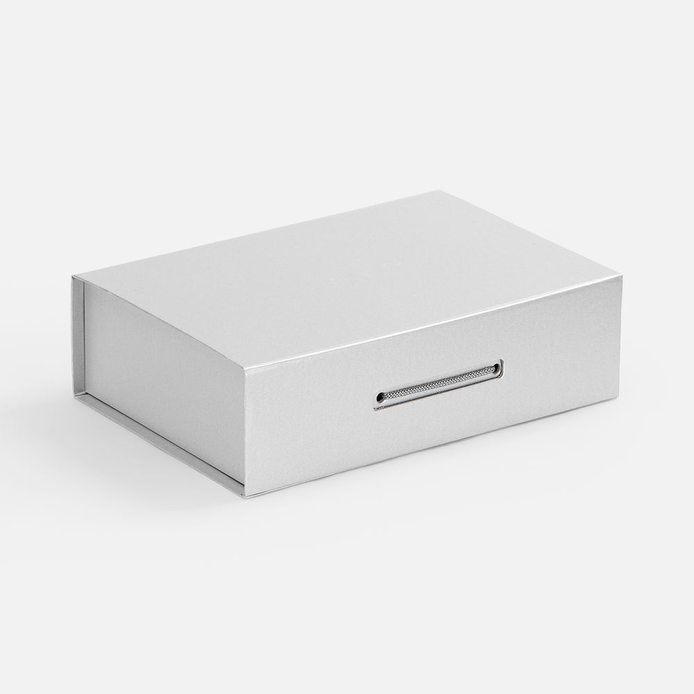Коробка Case, подарочная, серебристая / Миниатюра WWW (1000)