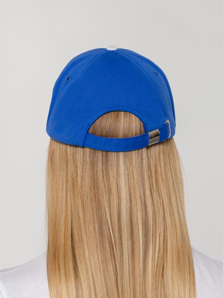 Бейсболка Honor, ярко-синяя с белым кантом / Миниатюра WWW (1000)