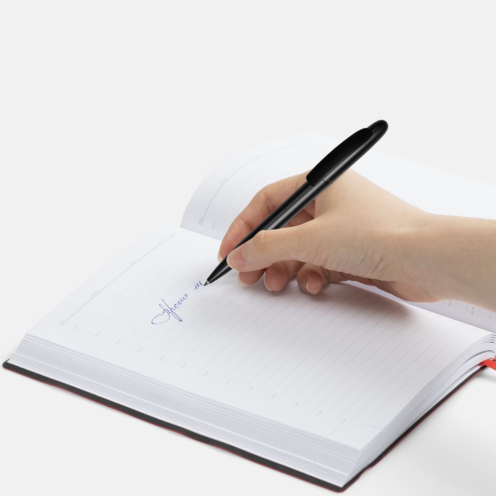 Ручка шариковая Moor Silver, черный металлик / Миниатюра WWW (1000)