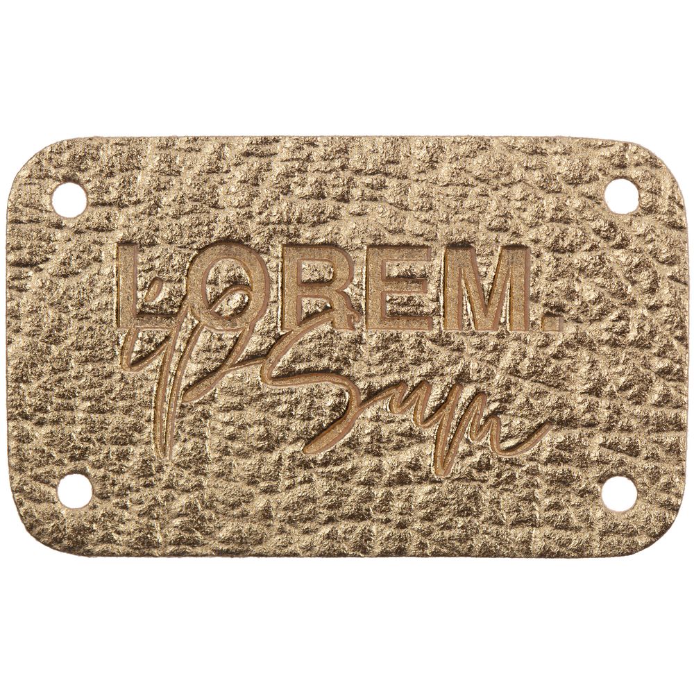 Лейбл Corolla Metal, S, золотой / Миниатюра WWW (1000)