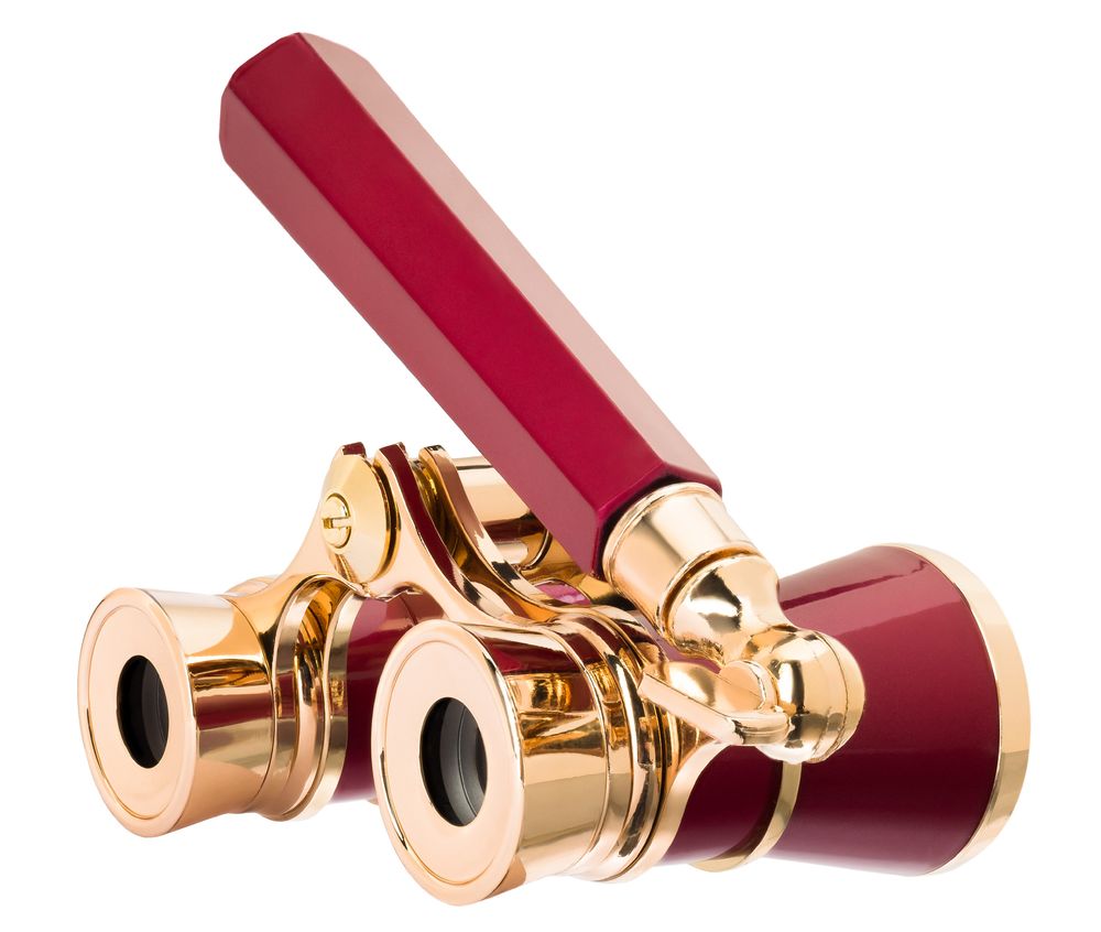 Театральный бинокль-лорнет Broadway 325E, красный / Миниатюра WWW (1000)