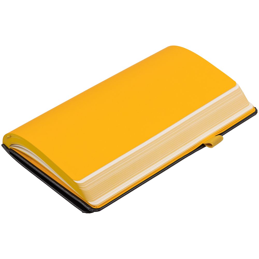 Ежедневник Ton недатированный, черный с желтым / Миниатюра WWW (1000)