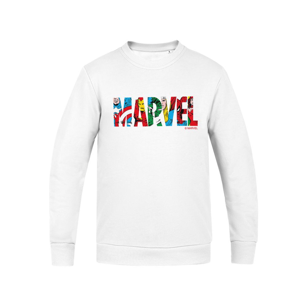 Свитшот детский Marvel Avengers, белый / Миниатюра WWW (1000)