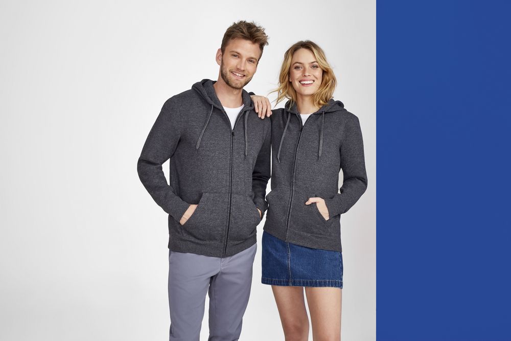 Толстовка женская на молнии с капюшоном Seven Women, темно-синяя / Миниатюра WWW (1000)