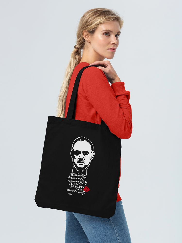 Холщовая сумка «Крестный отец», черная / Миниатюра WWW (1000)