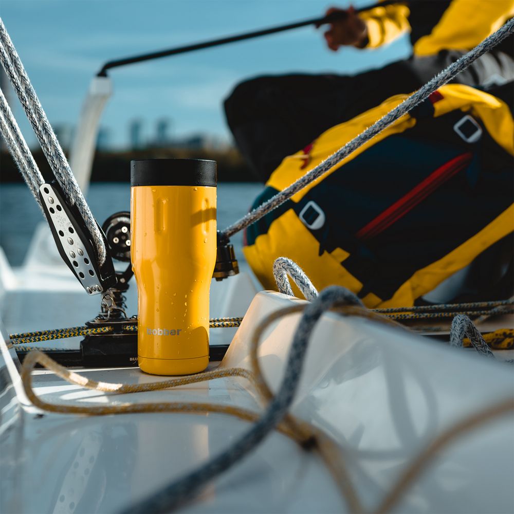 Термостакан Tumbler 470, вакуумный, оранжевый / Миниатюра WWW (1000)