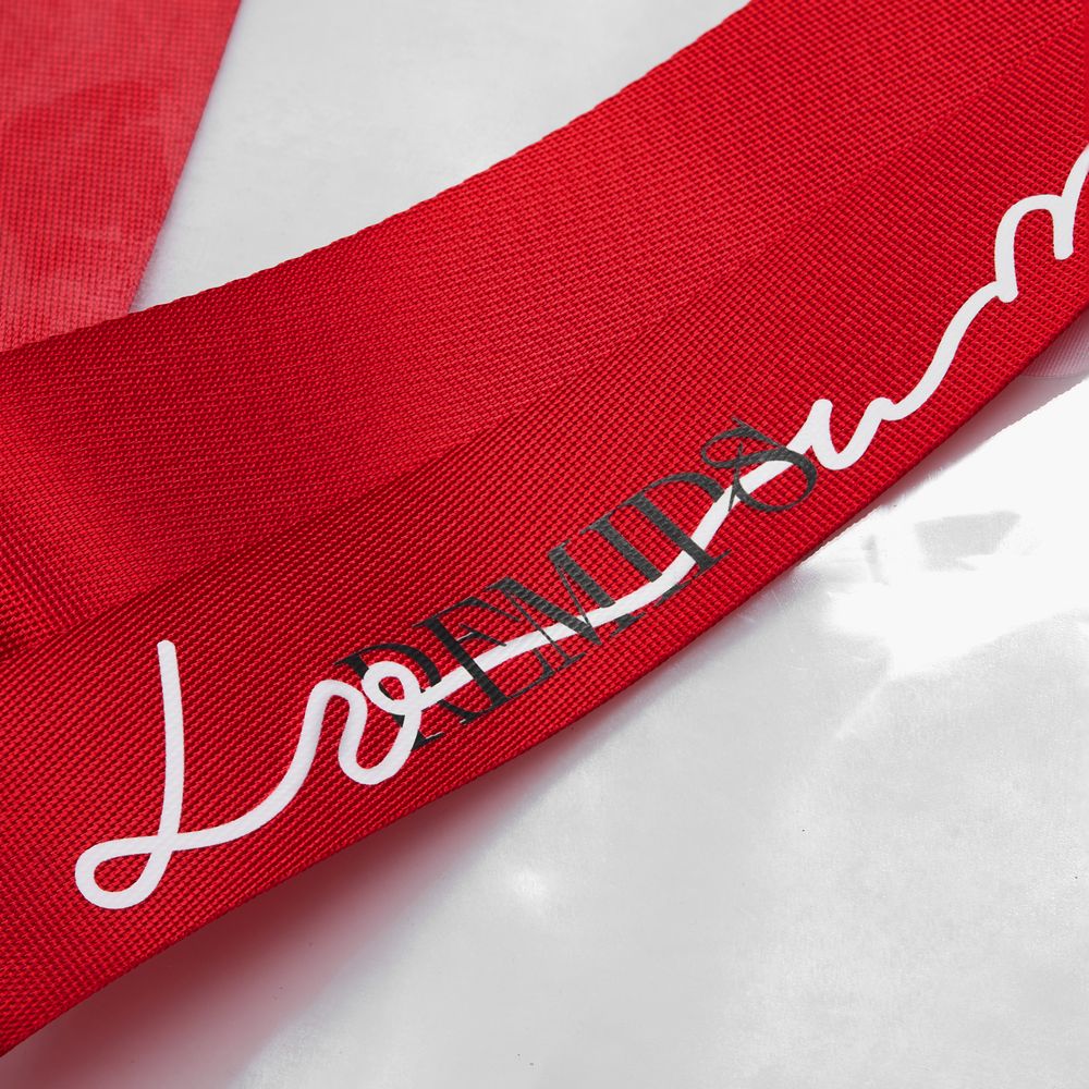 Стропа текстильная Fune 35 XXXL, красная, 300 см / Миниатюра нанесения (1000)