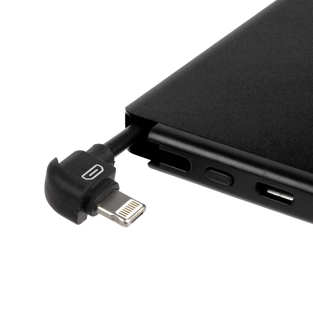 Металлический аккумулятор Double Reel 5000 мАч, черный / Миниатюра WWW (1000)