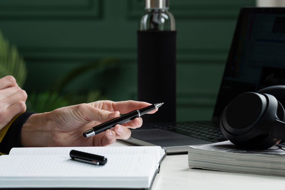 Роллер Scribo со стилусом, матовый серый / Миниатюра WWW (1000)