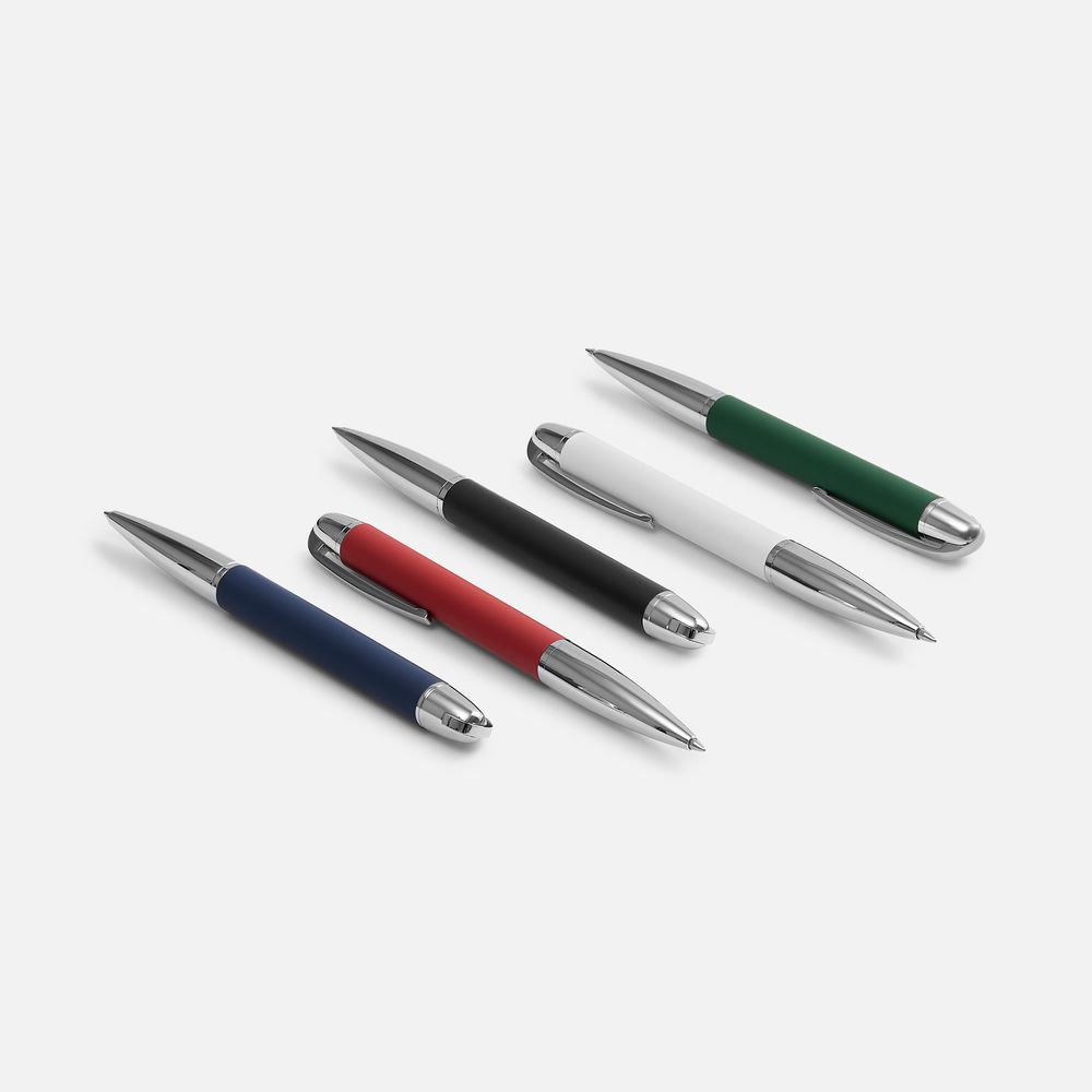 Ручка шариковая Arc Soft Touch, белая / Миниатюра WWW (1000)