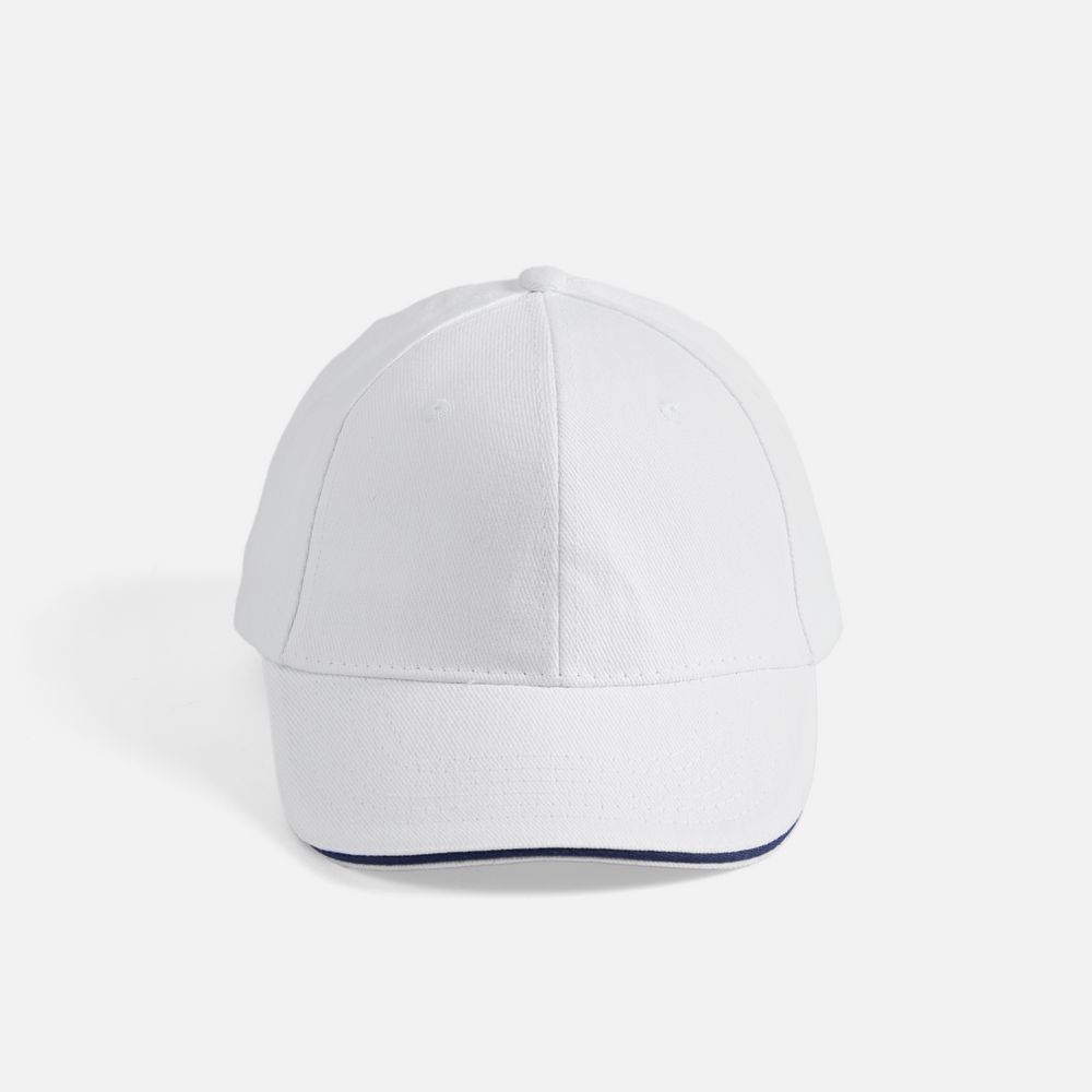 Бейсболка Buffalo, белая с темно-синим / Миниатюра WWW (1000)