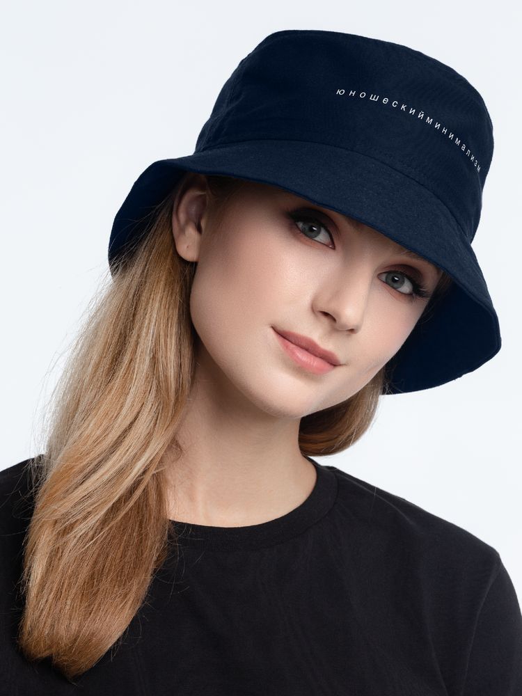 Панама «Юношеский минимализм», темно-синяя / Миниатюра WWW (1000)