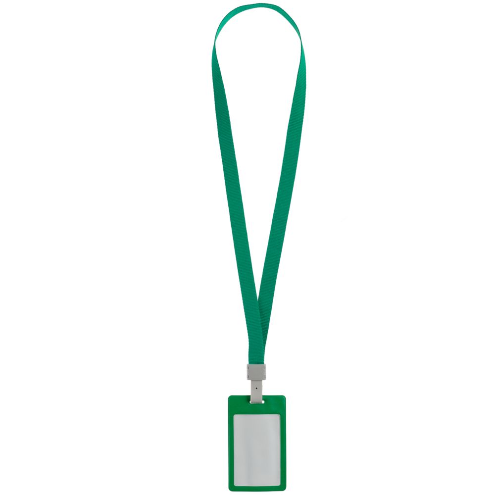 Карман для бейджа с лентой Staff, зеленый / Миниатюра WWW (1000)