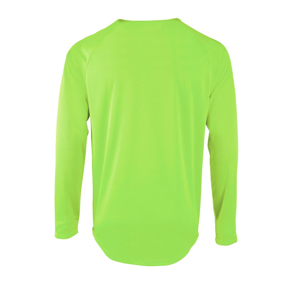 Футболка с длинным рукавом Sporty LSL Men, неоново-зеленая / Миниатюра WWW (1000)