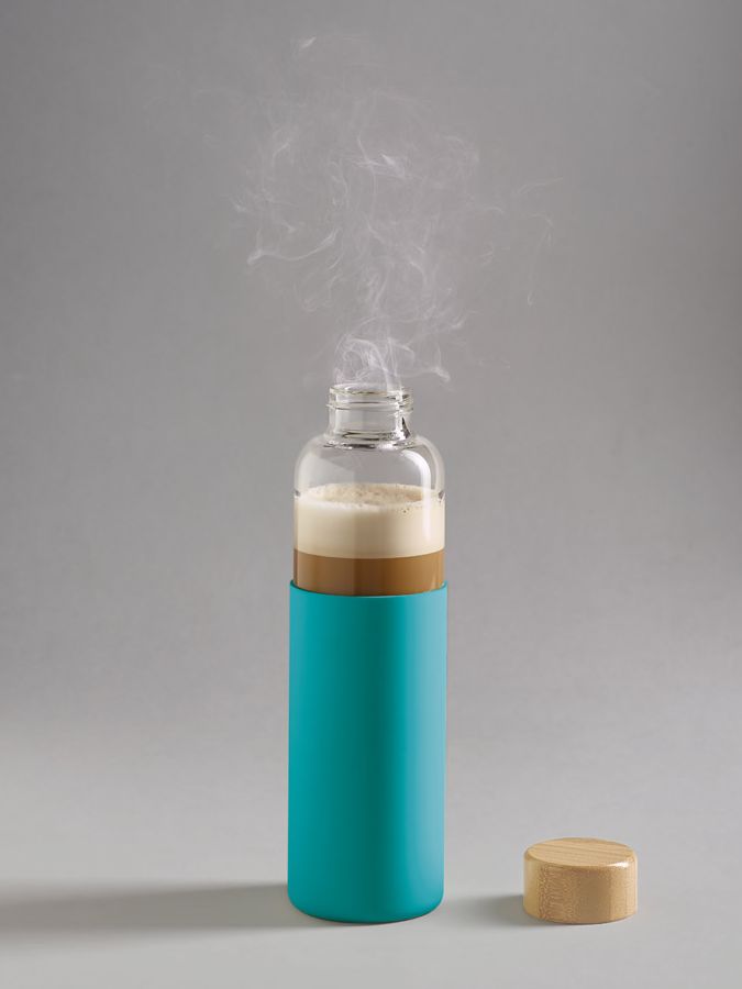 Бутылка для воды Dakar, прозрачная с бирюзовым / Миниатюра WWW (1000)