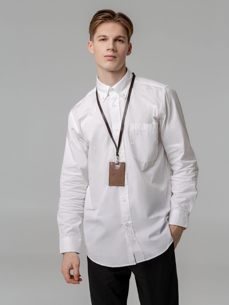 Лента для бейджа Leather Long / Миниатюра WWW (1000)