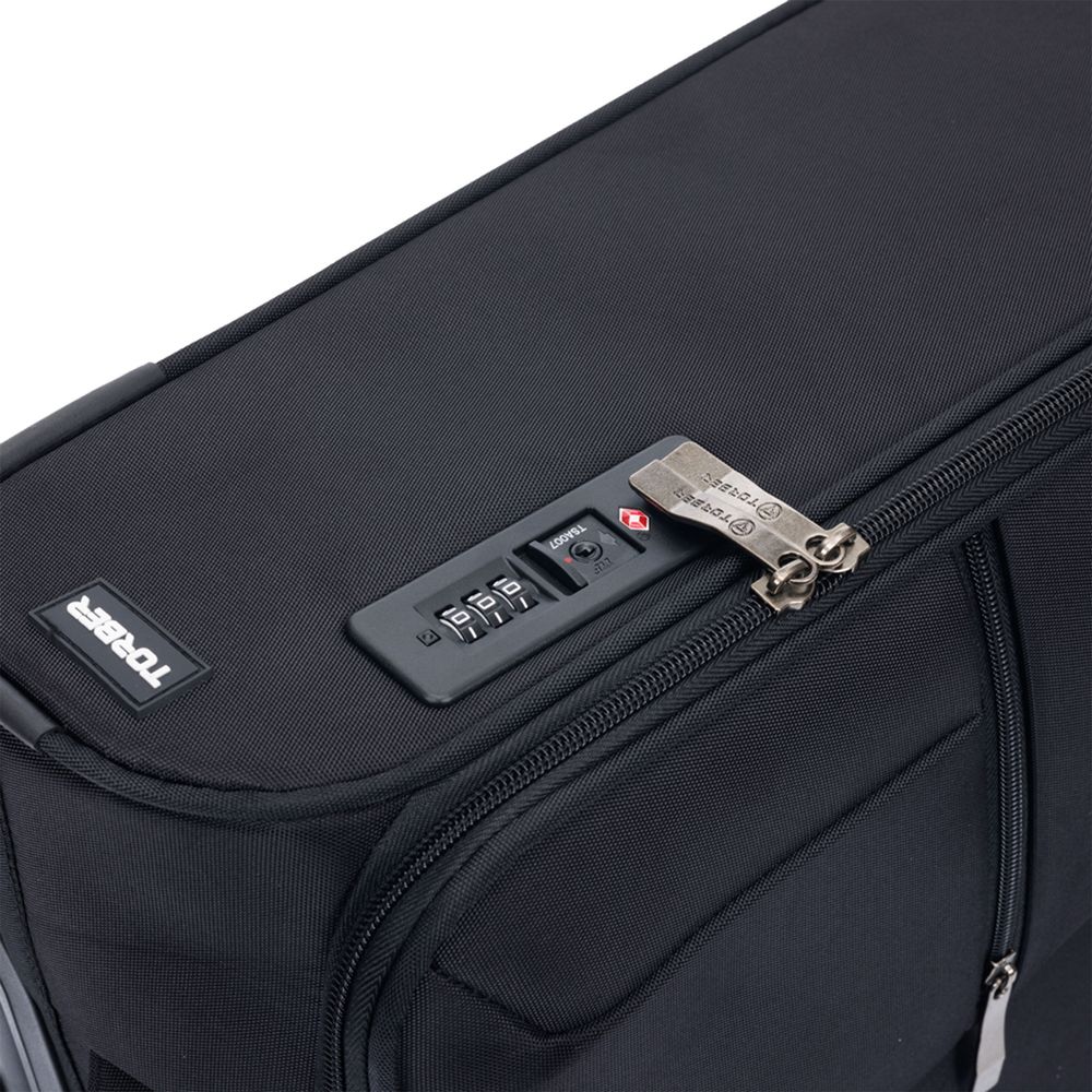 Чемодан Brosno M, черный / Миниатюра WWW (1000)