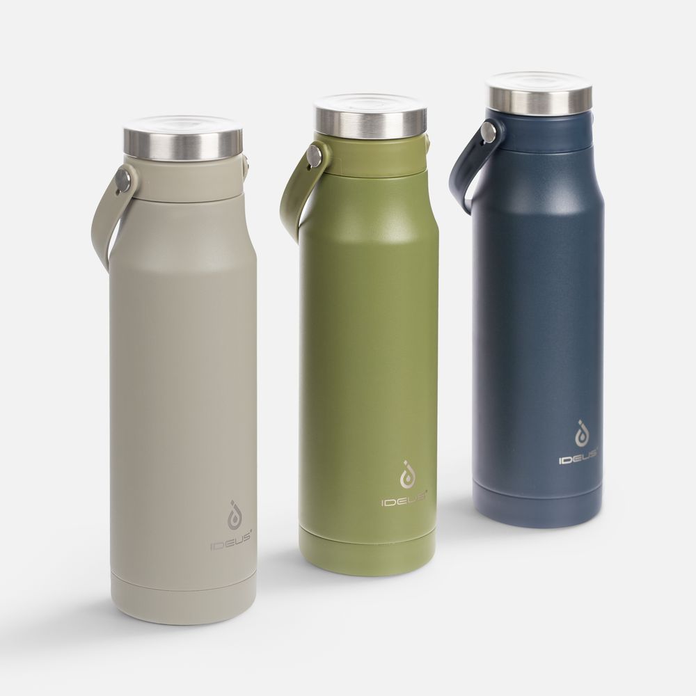 Термобутылка Tateyama, серо-бежевая / Миниатюра WWW (1000)