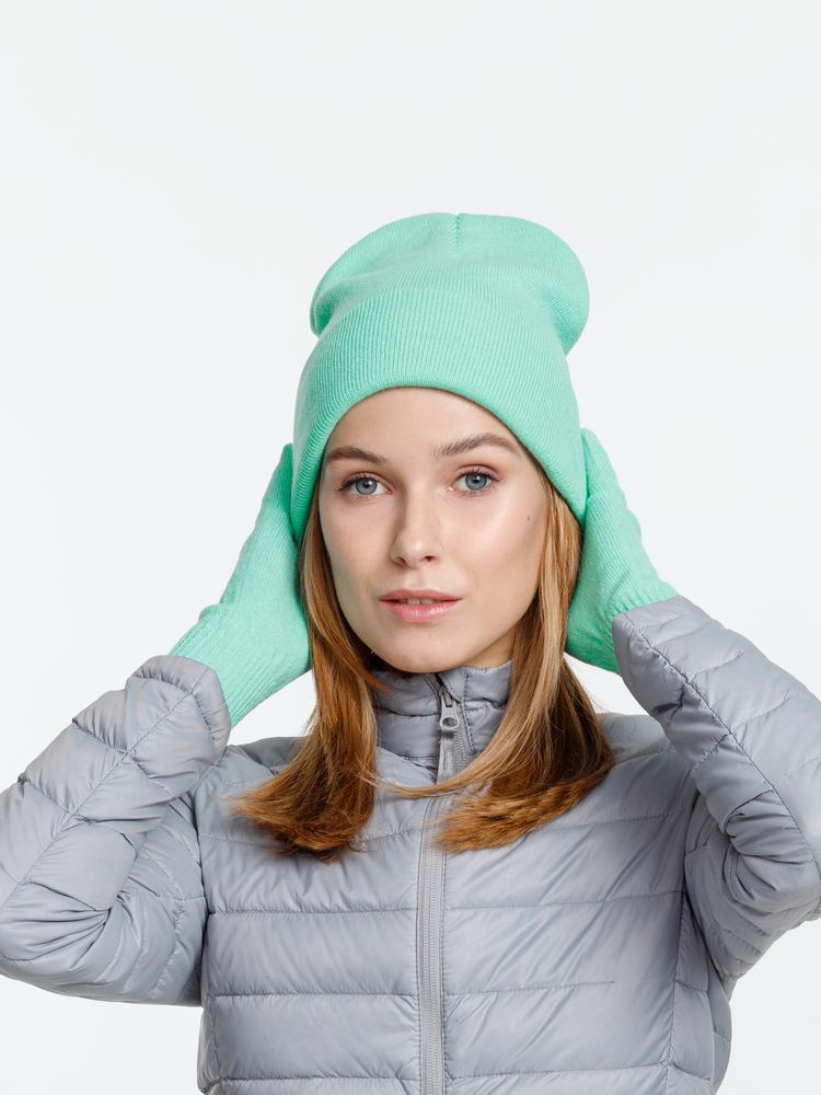 Шапка Urban Flow, зеленая (мятная) / Миниатюра WWW (1000)